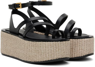 Nega čevljev Max Mara Max Mara Biarritz Platform Sandals Črna | 2345210338600, 3