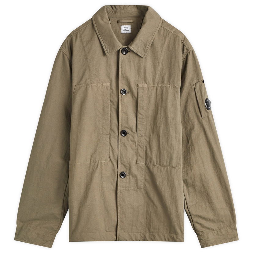 Srajce C.P. Company Nylon Overshirt Walnut Rjava | 17CMOS157A-110201G-359