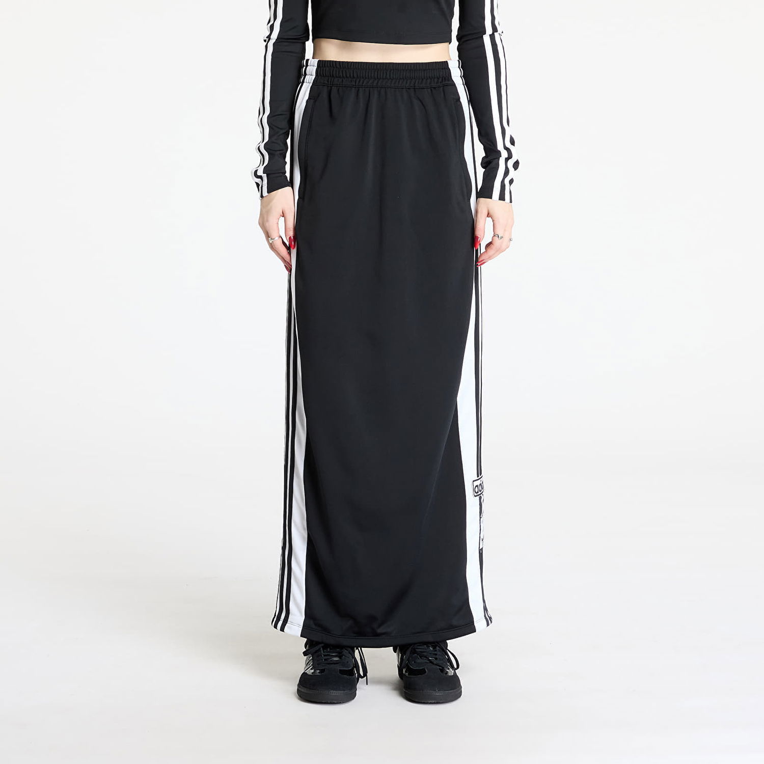 Krila adidas Originals Adibreak Maxi Long Black Skirt Črna | JD0923, 0