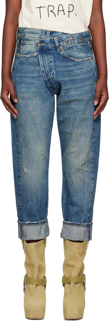 Kavbojke R13 R13 Crossover Jeans Modra | R13W2048-734, 0
