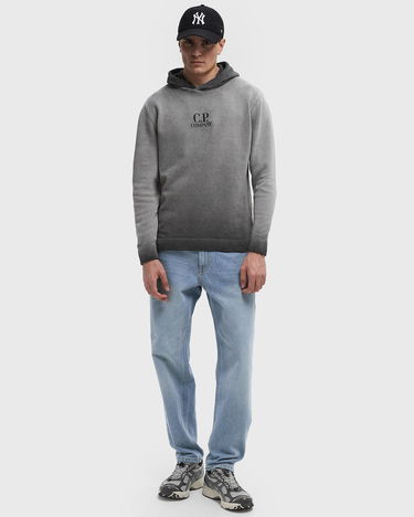 Pulover C.P. Company C.P. Company Chenille Cotton Hooded Knit Siva | 18CMKN072A110286S-935, 1