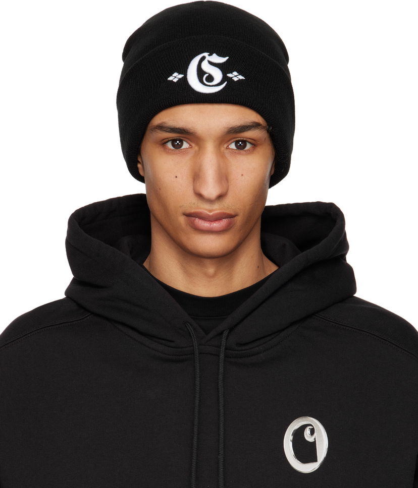 Beanie Carhartt WIP Work In Progress Greatest Hits Embroidered Logo Beanie Črna | I034367