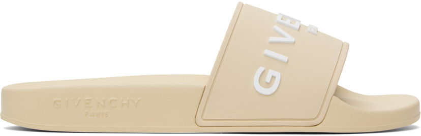 Modni dodatki Givenchy Givenchy Embossed Pool Slides Bež | BE3076E1KU270