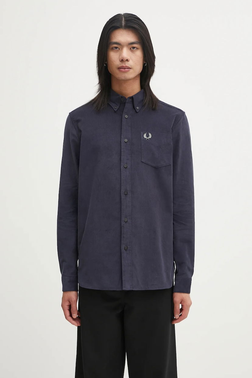 Srajce Fred Perry Fred Perry Button-Down Oxford Shirt Mornarica | M1737
