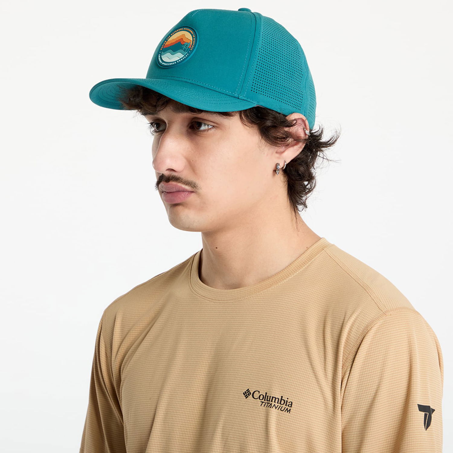 Kapa Columbia Columbia Mountaincap™ 3D Stretch Snap Back Cap Turkizna | 2105091364, 0
