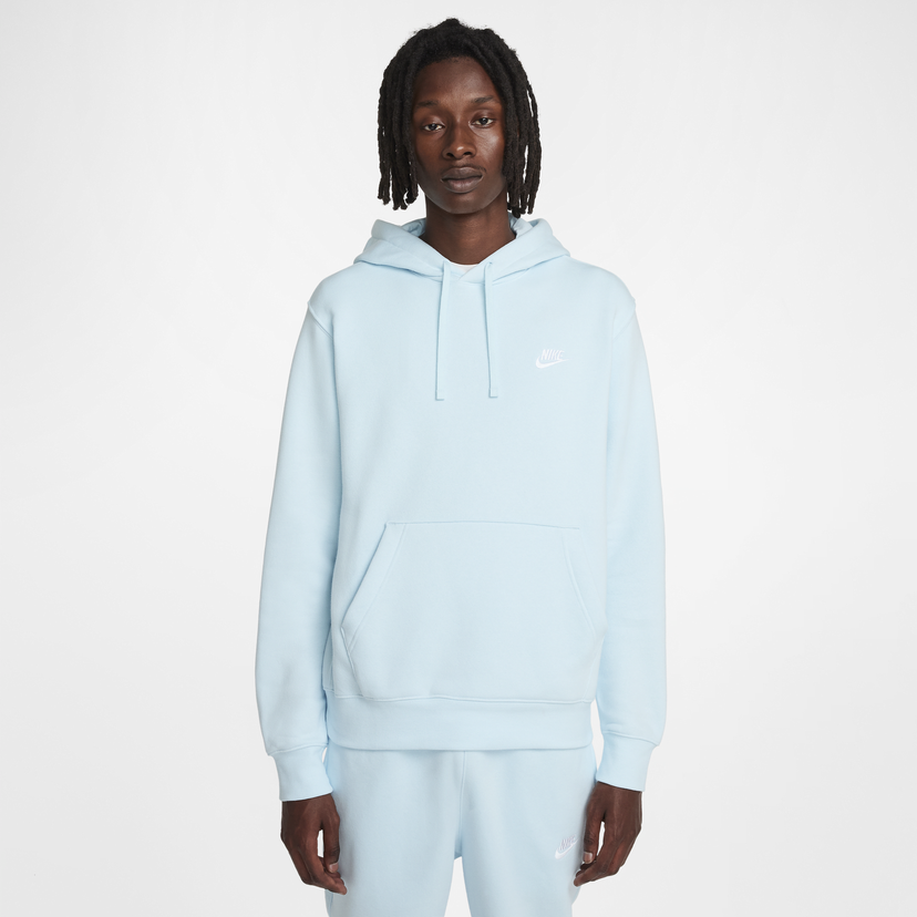 Pulover Nike Club Fleece Sweatshirt With Hood Turkizna | BV2654-474