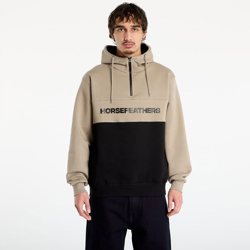 Pulover Horsefeathers Fulton Half-Zip Color-Block Hoodie Večbarvna | SM1354G