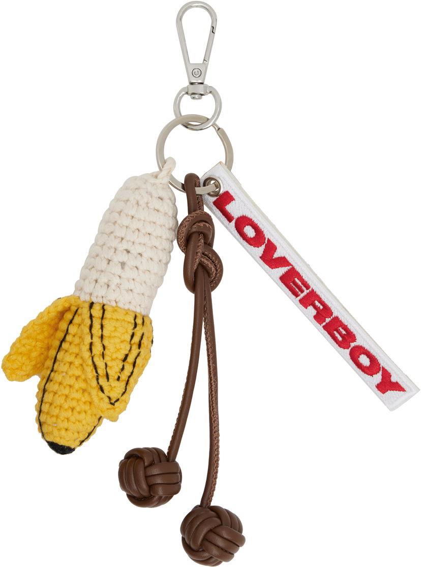 Obeski za ključe Charles Jeffrey Loverboy LOVERBOY Banana Bag Charm Bela | 52140501