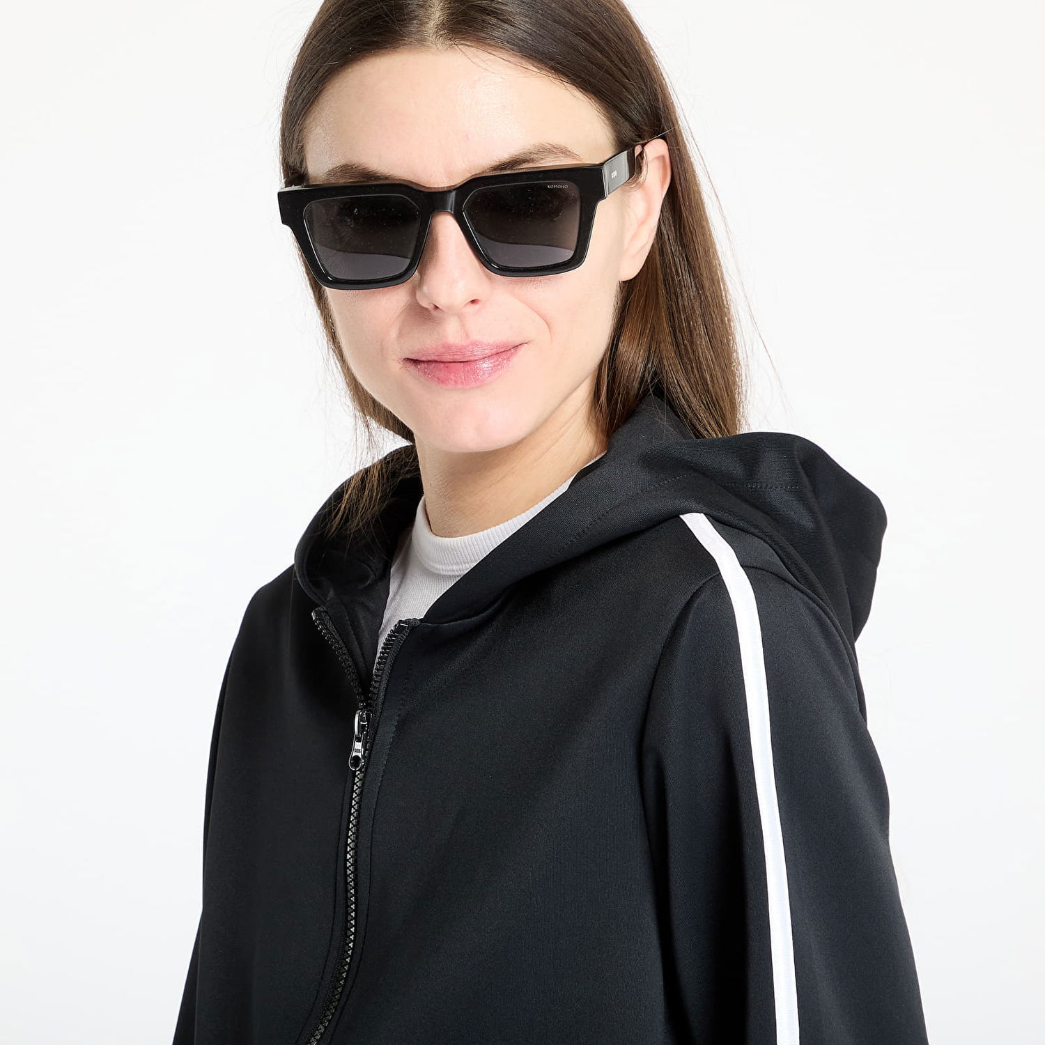 Pulover Urban Classics Urban Classics Cropped Track Jacket Črna | TB7135-00007, 1