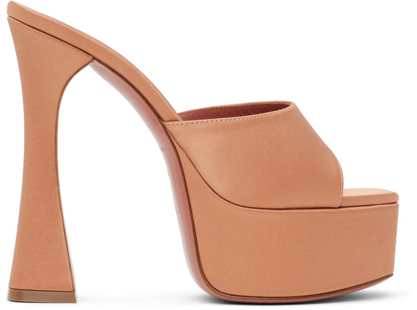 Modni dodatki Amina Muaddi Amina Muaddi Dalida Heeled Sandals Roza | DALIDA SLIPPER