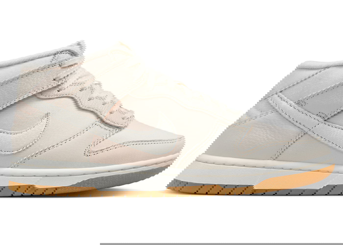 Superge in čevlji Nike Dunk Mid Canvas Light Orewood Brown Gum Bež | DZ2533-100, 0