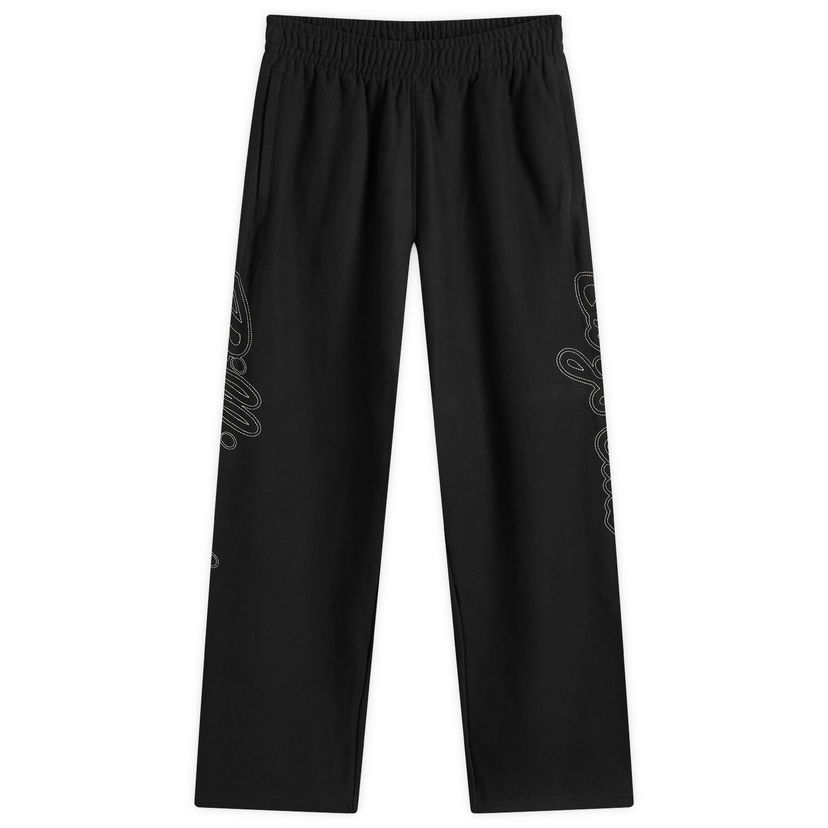 Trenirka BILLIONAIRE BOYS CLUB Script Logo Chainstitch Wide Leg Sweatpants Črna | B24418-BLK