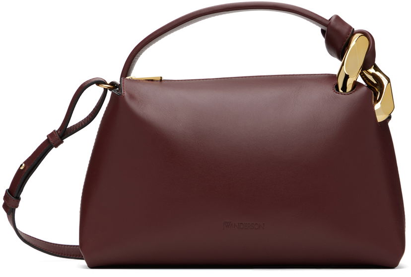 Oblačila JW Anderson Burgundy JWA Corner Bag Rjava | HB0557-LA0351
