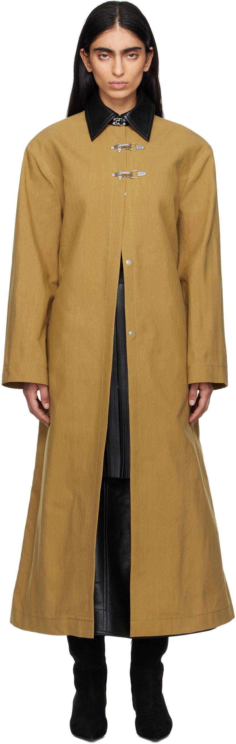 Dežni plašč Nanushka Nanushka Zofia Toggle Coat Rumena | NW25RSOW20963