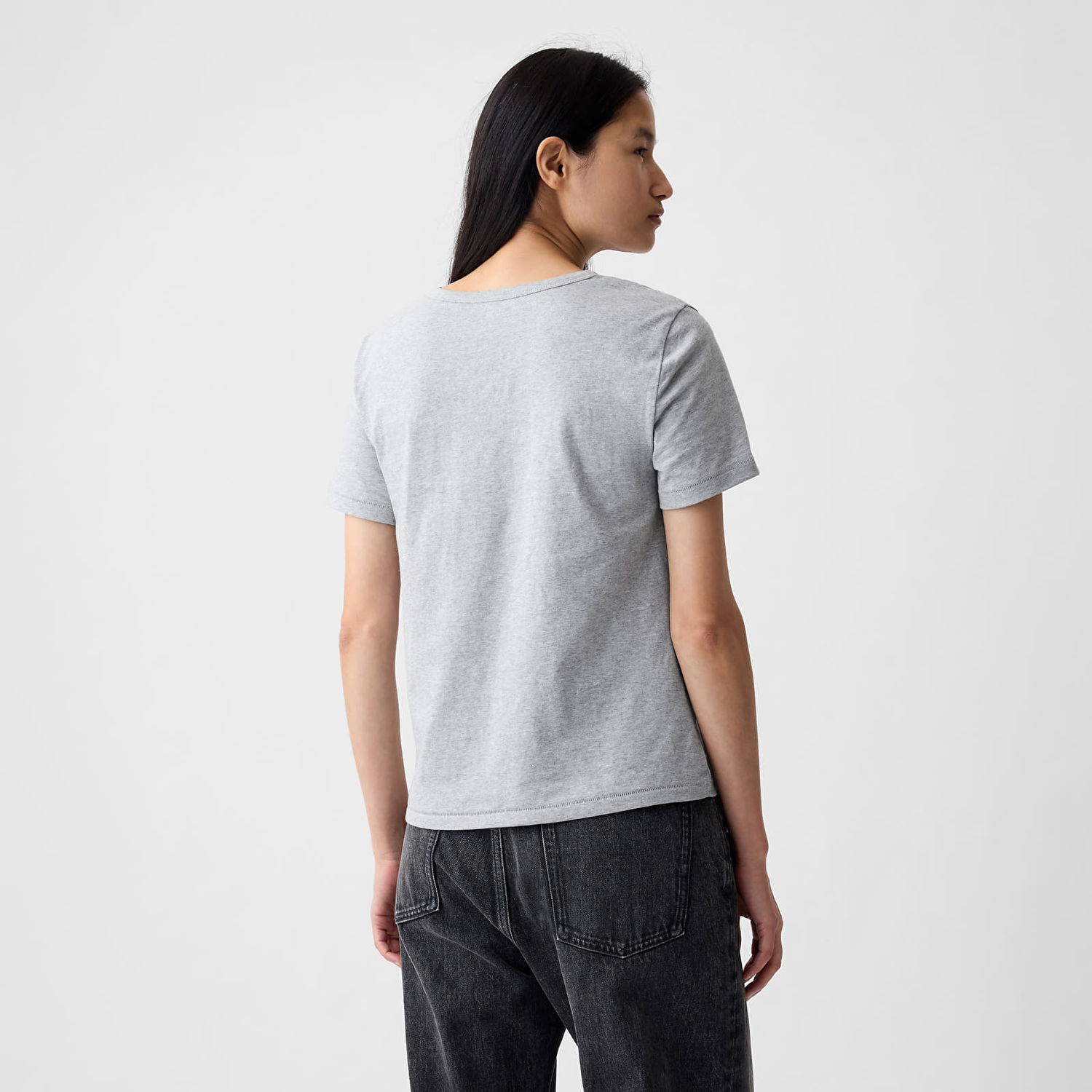 Majica GAP Basic Tee Heather Grey Siva | 795346-05, 1