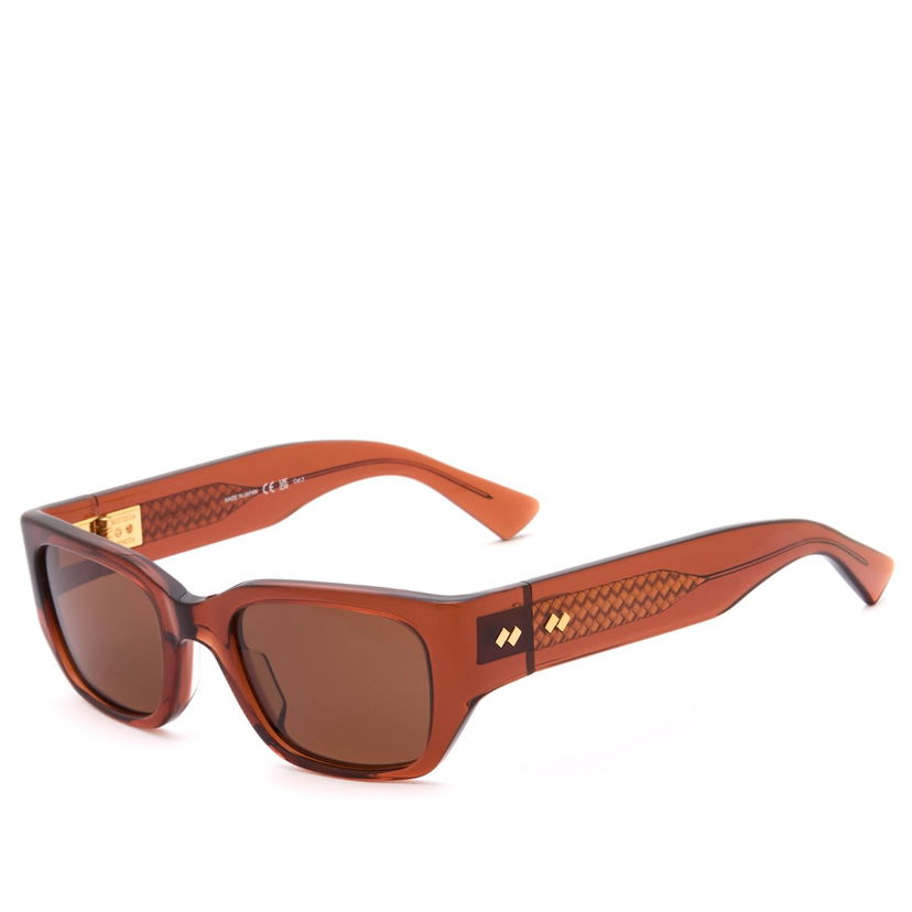 Sončna očala Bottega Veneta Bottega Veneta Intrecciato Wirecore BV1400S Sunglasses Rjava | BV1400S-003