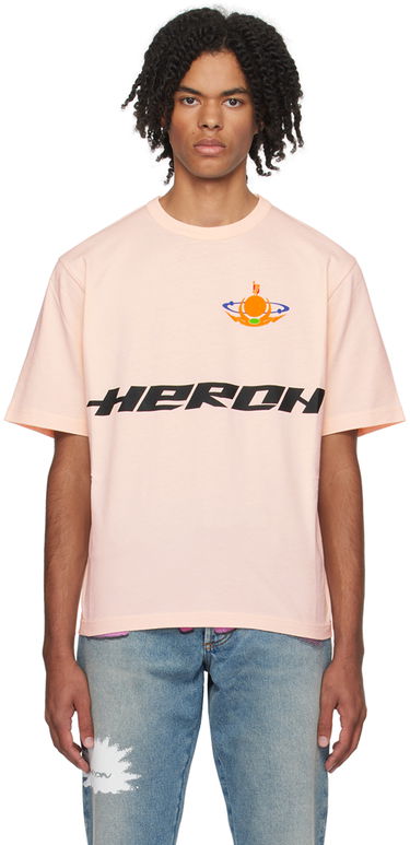 Majica HERON PRESTON 'Globe Burn' T-Shirt Roza | HMAA032F23JER0173010, 0