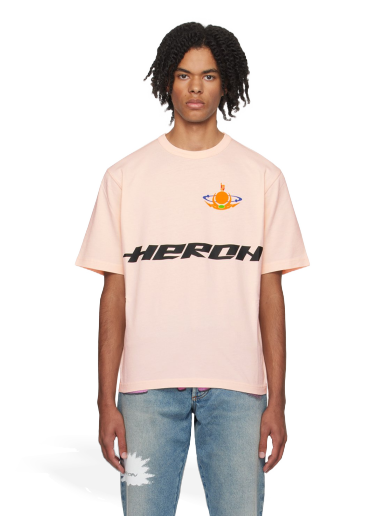 Majica HERON PRESTON 'Globe Burn' T-Shirt Roza | HMAA032F23JER0173010