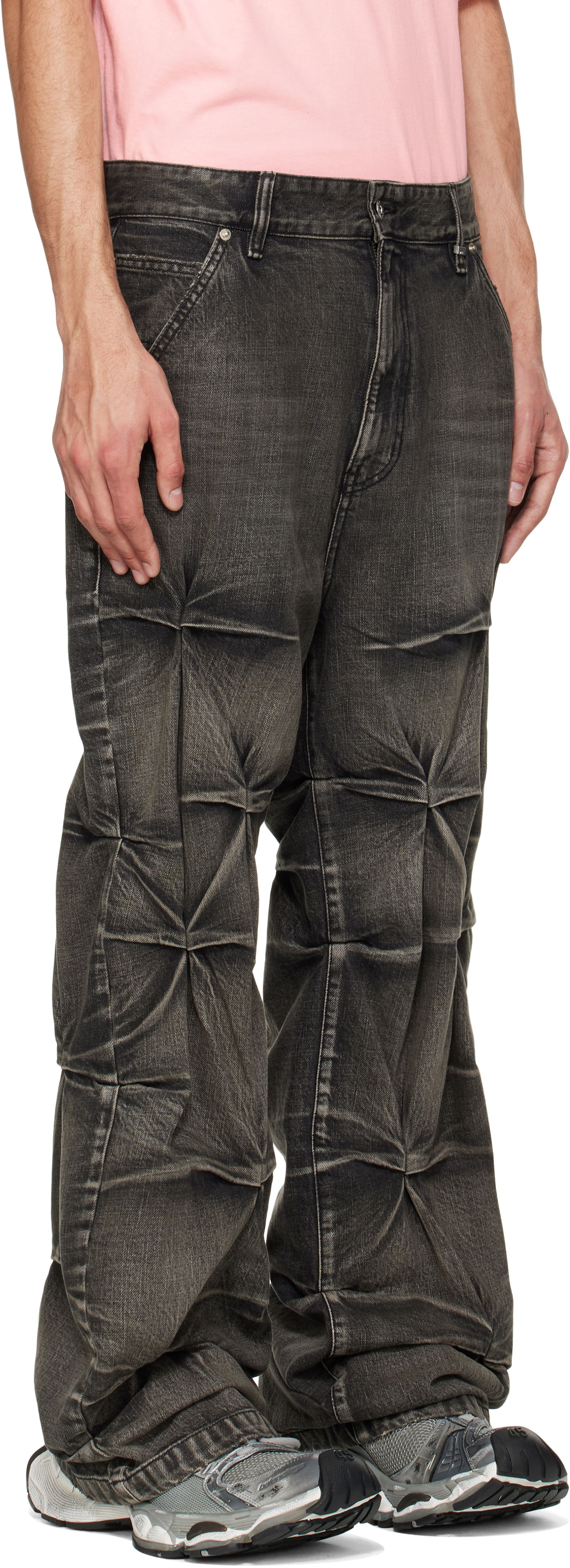 Kavbojke We11done We11done Wrinkled Jeans Črna | WD-DP1-25-365-M-BK, 1