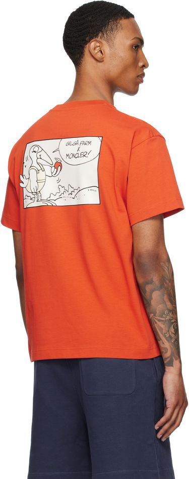 Majica Moncler Moncler Genius x Gilga Farm Short Sleeve T-Shirt Oranžna | K24028C0000289AZ9, 2