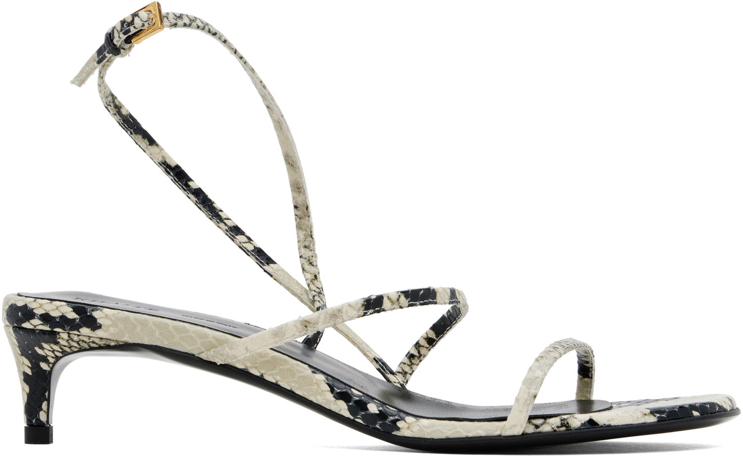 Superge in čevlji Khaite Loop Kitten Heel Sandals Siva | F3076-803, 0