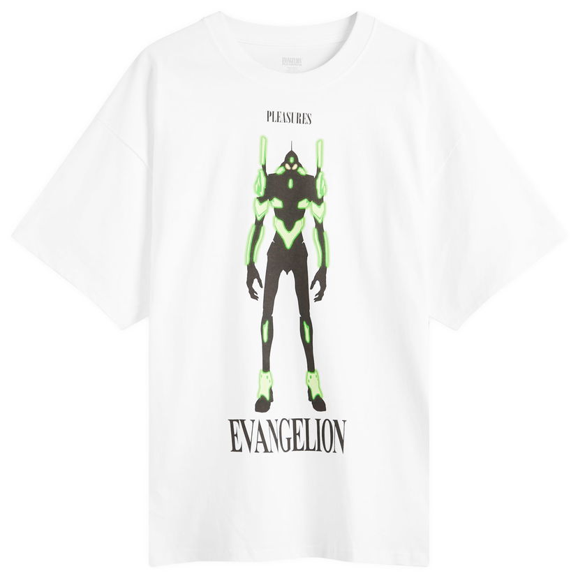 Majica Pleasures Pleasures x Evangelion Eva 1 T-Shirt Bela | P25SU060-WHT