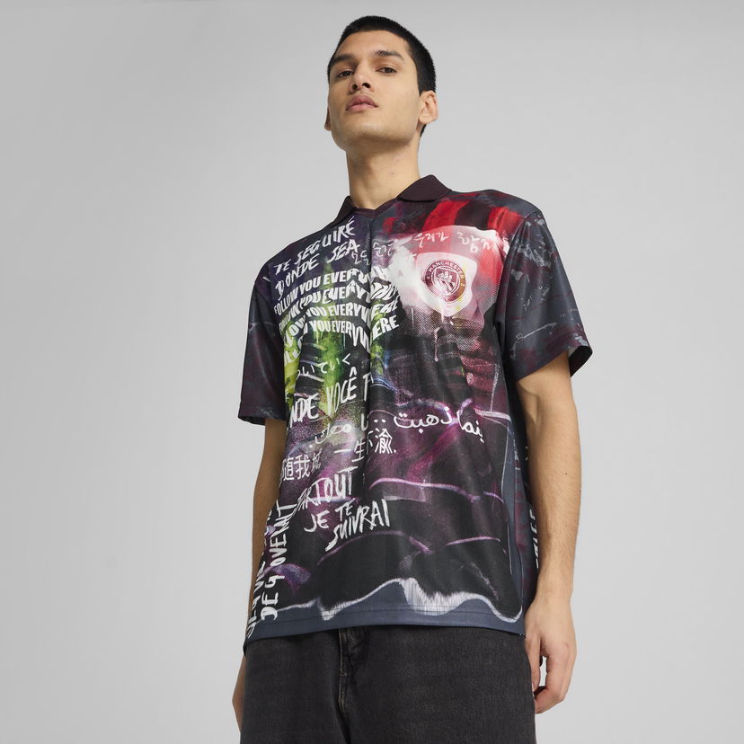 Polo majica Puma Manchester City ftblNRGY+ Retro Graphic Print T-Shirt Večbarvna | 779126_71