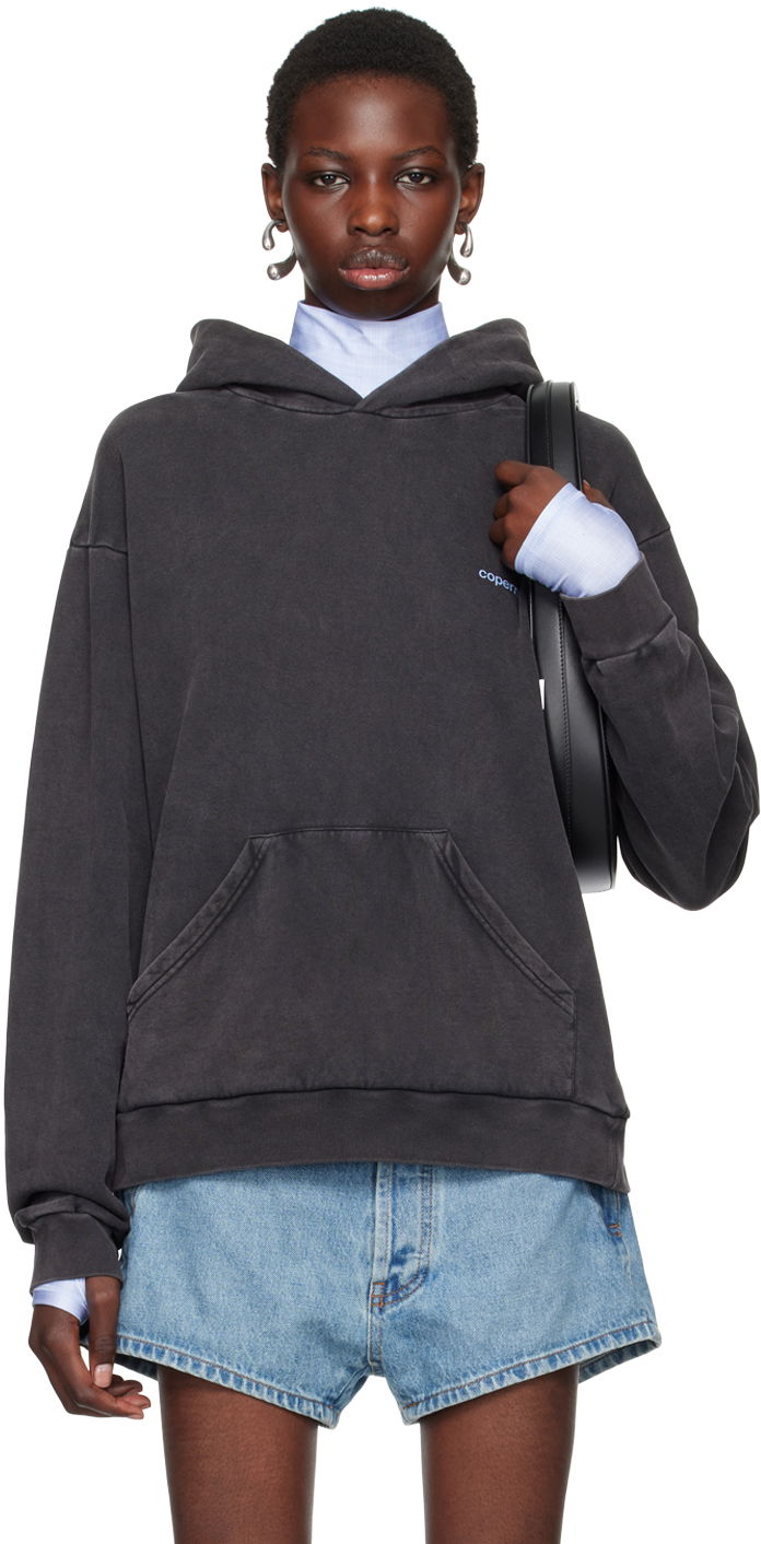 Pulover Coperni Washed Logo Hoodie Črna | COPJS15523W