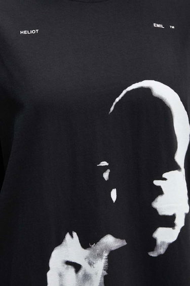 Majica HELIOT EMIL Abstract Portrait Print T-Shirt Črna | HE.M.09.041.C07, 10