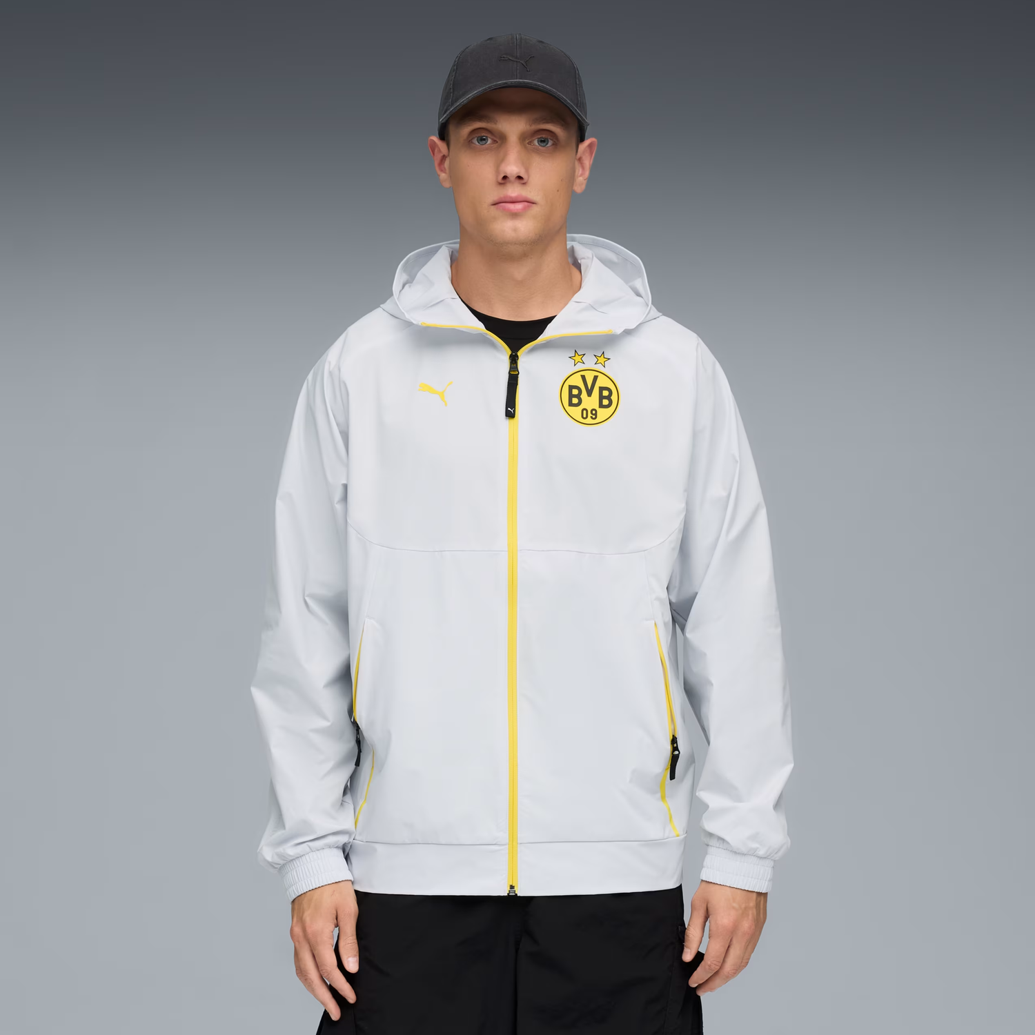 Jakna Puma Borussia Dortmund Tech Woven Jacket Bela | 781698-18, 1