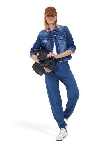 Jakna United Colors of Benetton Denim Jacket Modra | 27YFDN00N.901