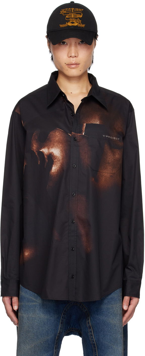 Srajce Y/PROJECT Body Collage Shirt Črna | SHIRT71-S25