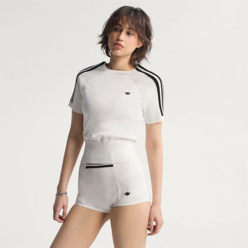 Majica adidas Performance Cali Sock Knit Top Bela | JW7314