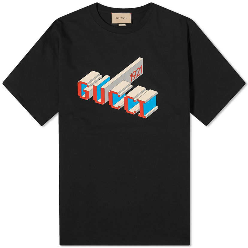Majica Gucci 3D 1921 Print T-Shirt Črna | 771758-XJF69-1152