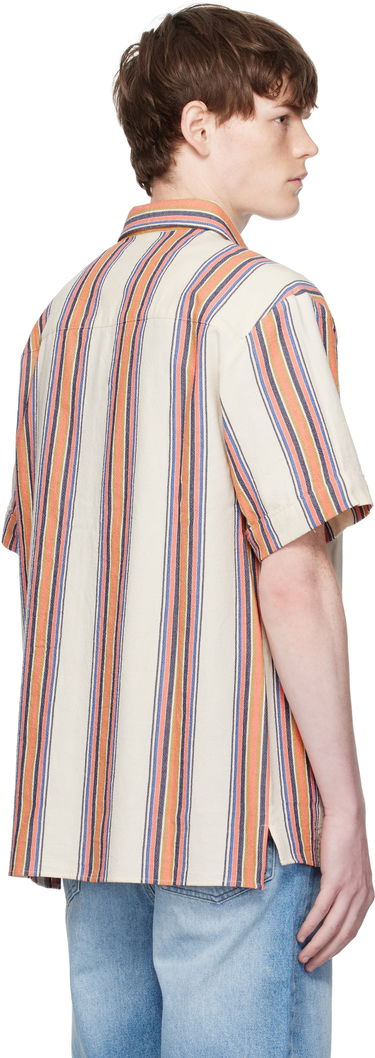 Srajce A.P.C. A.P.C. Ross Striped Linen Short-Sleeve Button-Down Shirt Večbarvna | COHIA-H12541, 2