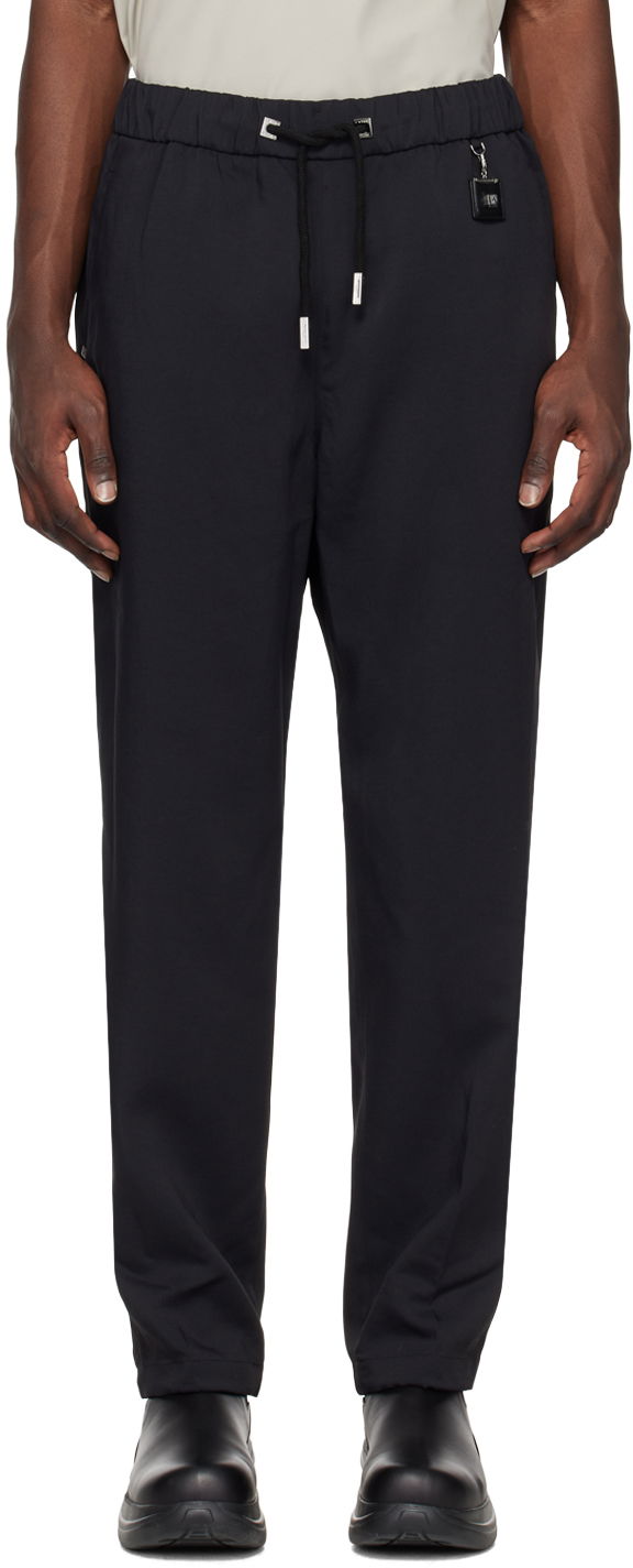 Hlače WOOYOUNGMI WOOYOUNGMI Drawstring Trousers Črna | W231PT23