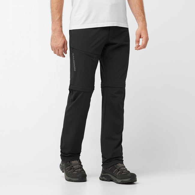 Hlače Salomon Wayfarer Zip-Off Hiking Pants Črna | LC2019700