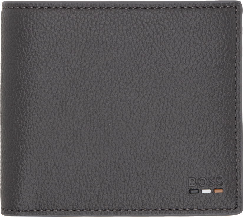 Denarnica BOSS Bi-Fold Leather Wallet Siva | 50536511