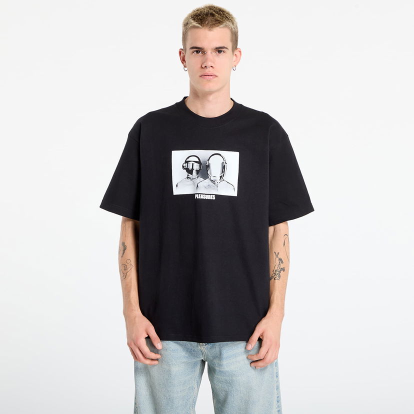 Majica Pleasures PLEASURES Inverted Graphic T-Shirt Črna | P25DP017-BLACK