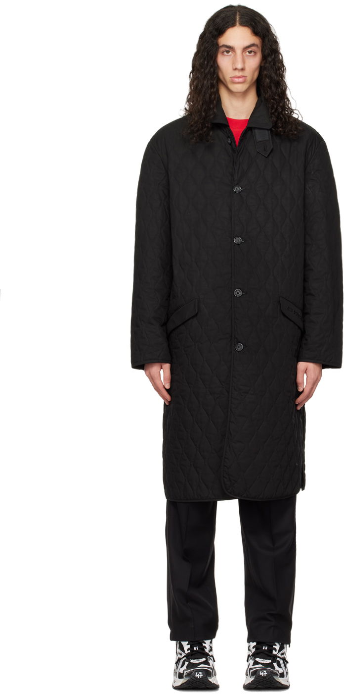 Plašči VETEMENTS VTMNTS Hunter Quilted Coat Črna | VL14CO200B