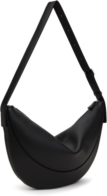 Torba za čez ramo The Row The Row Jouve Leather Shoulder Bag Črna | W1772-L145, 2