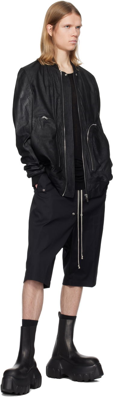 Kratke hlače Rick Owens Rick Owens Hollywood Bela Pods Shorts Črna | RU01E5349 TE, 3