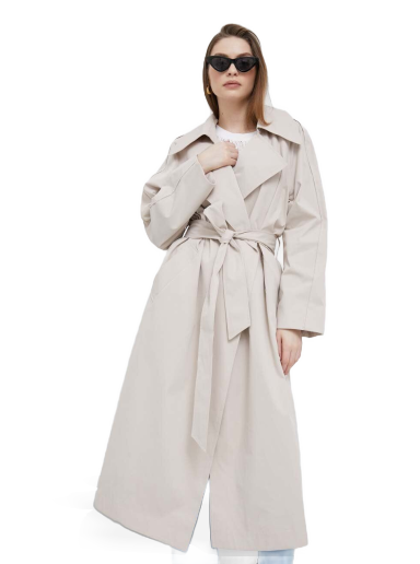 Oversized Lapel Trench Coat