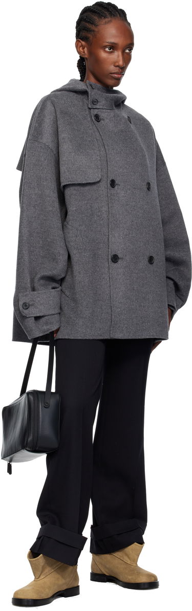 Plašči JW Anderson JW Anderson Oversized Peacoat Siva | CO0343-PG1559, 3