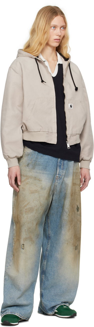Jakna Carhartt WIP OG Active Cropped Hooded Jacket Bež | I034842 2OR4O, 3
