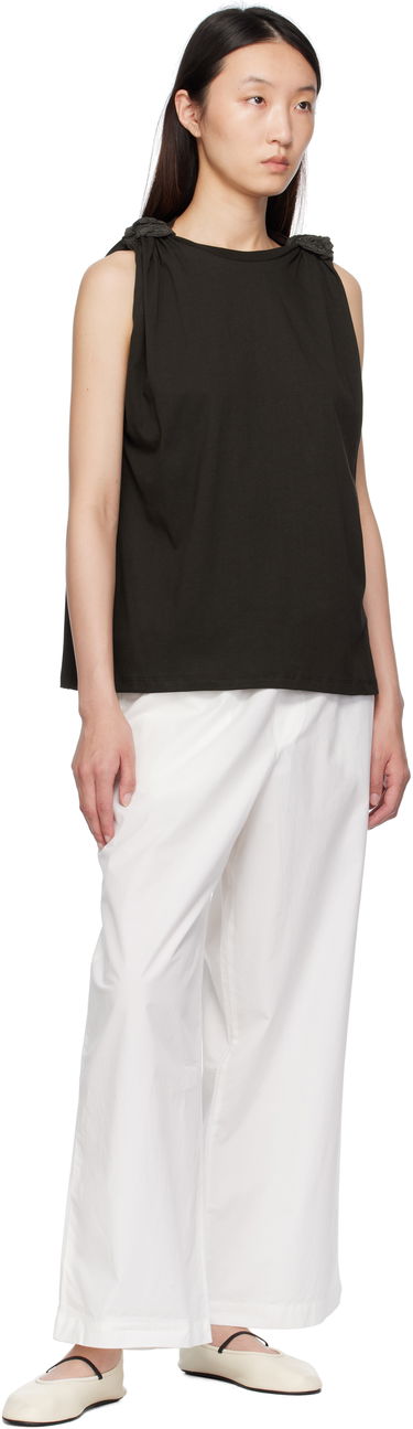 Majica brez rokavov Baserange Baserange Rodo Knotted Shoulder Tank Top Črna | TOROT-RC-SU25, 3