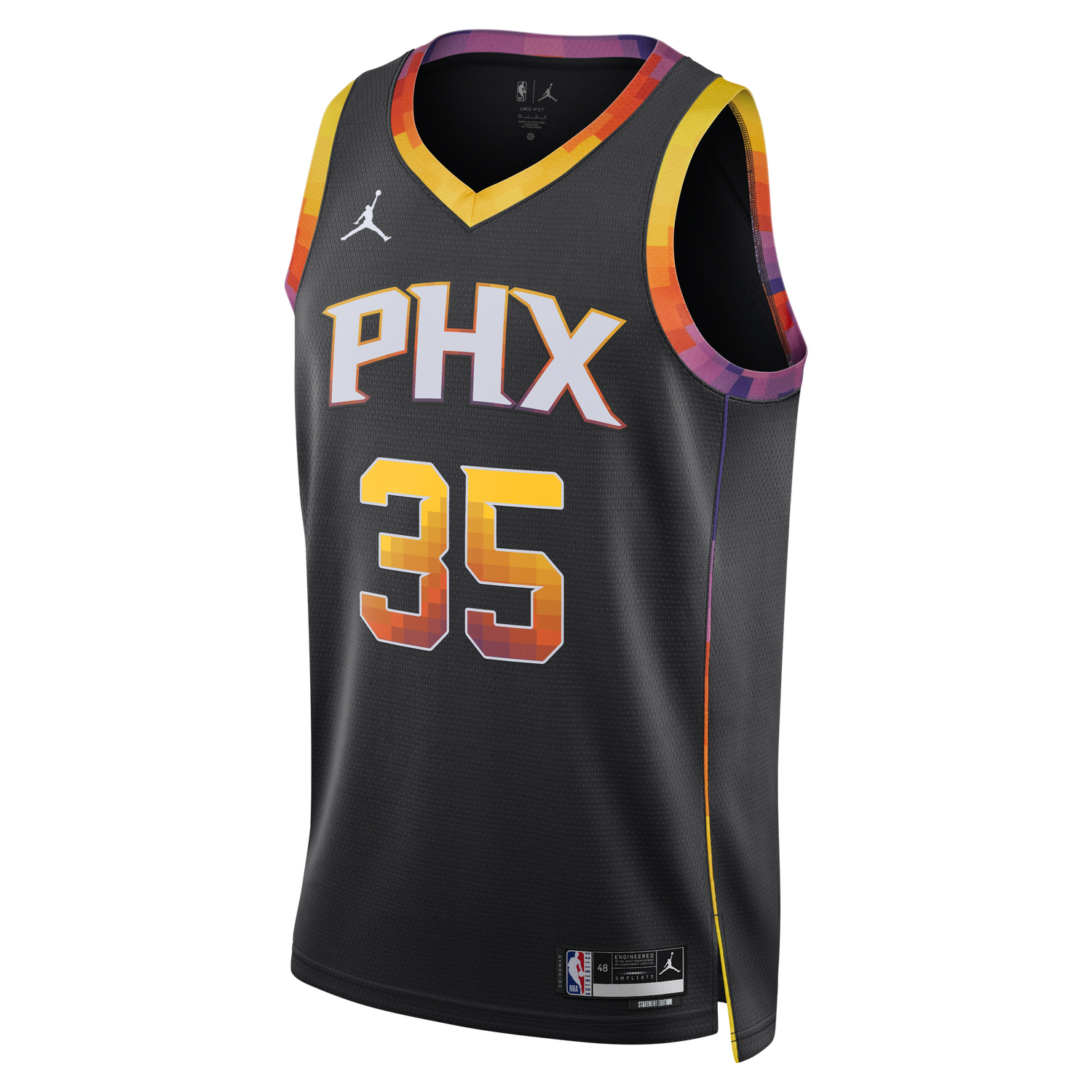 Majica brez rokavov Jordan Jordan Dri-FIT NBA Swingman Phoenix Suns Statement Edition Črna | DO9540-015, 1