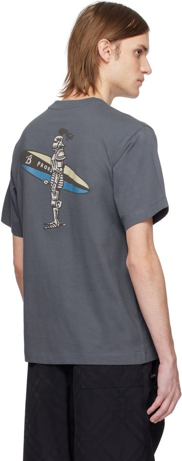 Majica Burberry Burberry Surfer Knight Cotton T-Shirt Siva | 8106230, 2