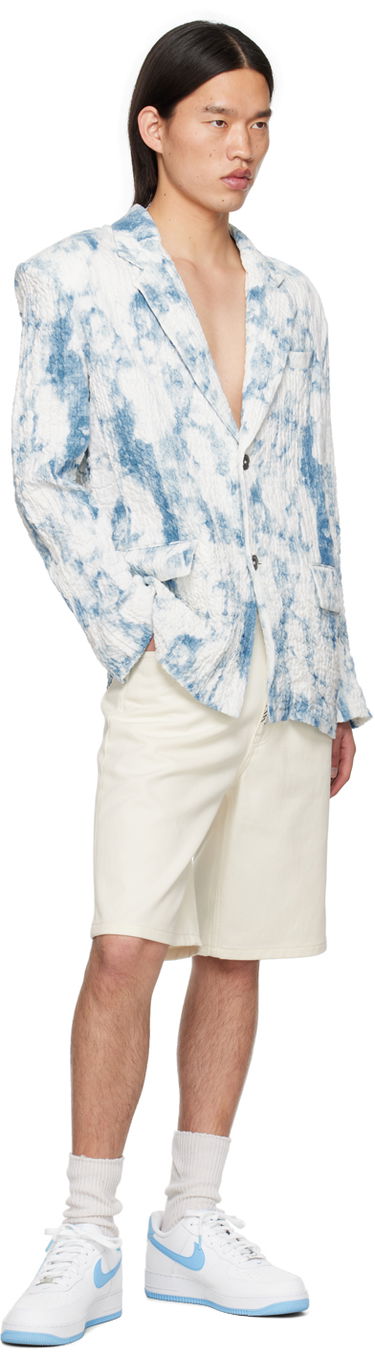 Jakna Feng Chen Wang Feng Chen Wang Printed Blazer Modra | FUS17JK13, 3