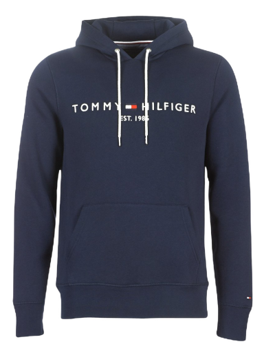 Pulover Tommy Hilfiger TOMMY LOGO HOODIE Mornarica | MW0MW10752-403-NOOS